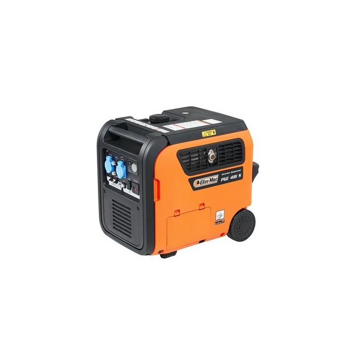 Generador de corriente eléctrica OLEOMAC PGE 48i S motor Emak 224cc autonomía 6,5h | Newgardenmac.com