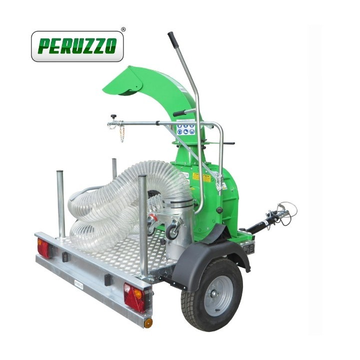 PERUZZO TURBO 400-T soplador de mano profesional con motor Honda sobre carro | Newgardenmac.com