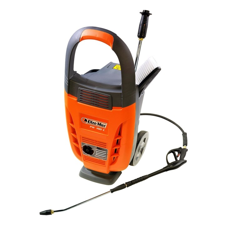 Elektrischer Kaltwasser-Hochdruckreiniger OLEOMAC PW 190 C 160 bar Leistung 600 L/h | Newgardenmac.com