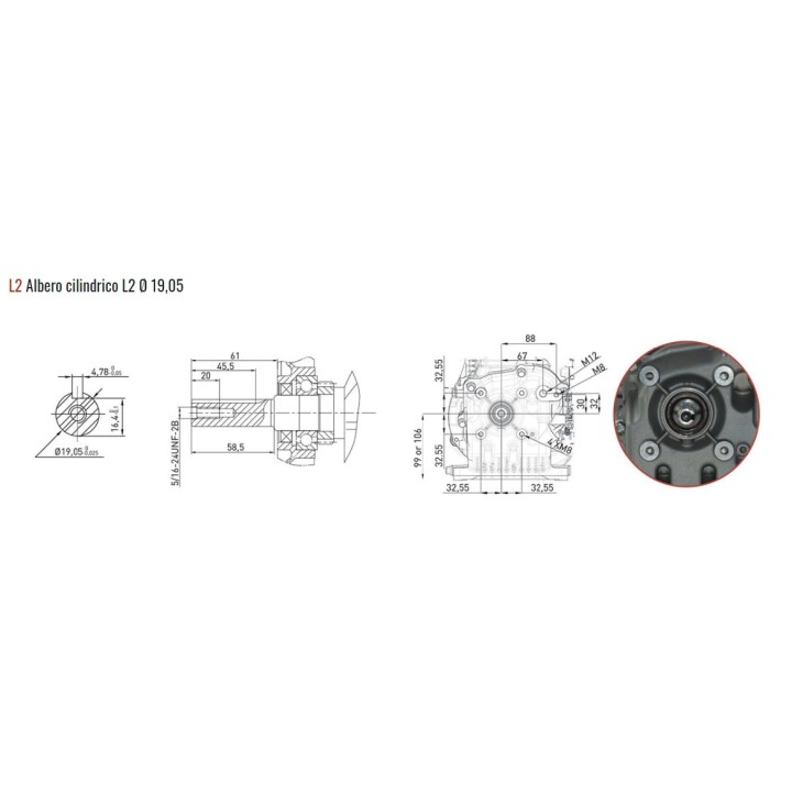 ZANETTI ZEN150L2 gasoline motor-driven rotary tiller motor-pump motor ZANETTI ZEN150L2 shaft d. 19.05 | Newgardenmac.com