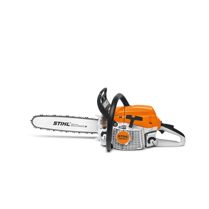 Motosierra de gasolina STIHL MS261C-M 50,2cc con barra de cadena y funda de barra | Newgardenmac.com