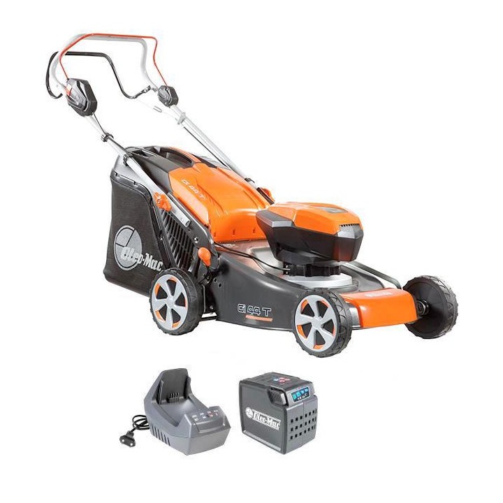 OLEOMAC Gi 44 T cortacésped a batería 41 cm corte autopropulsado recogida 70 Lt | Newgardenmac.com