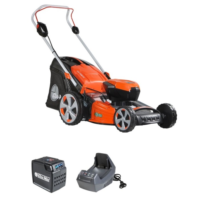 OLEOMAC Gi 48 P Akku-Rasenmäher 46 cm Schiebe-Rasenmäher 70 Lt Kollektion | Newgardenmac.com