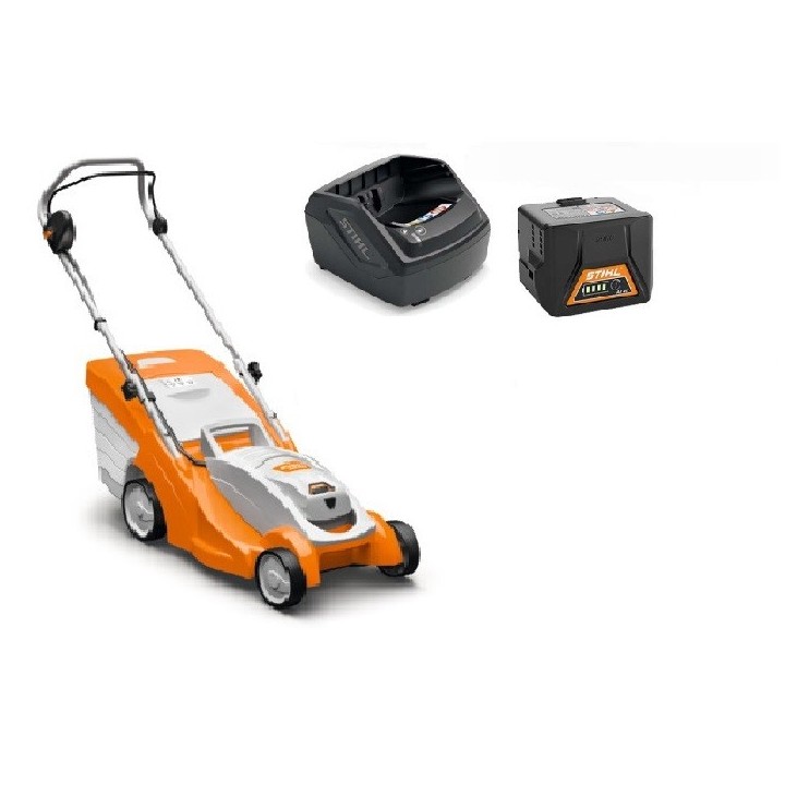 STIHL RMA 239.1 battery-powered push lawn mower, 37 cm cutting width, 40 L grass box. | Newgardenmac.com