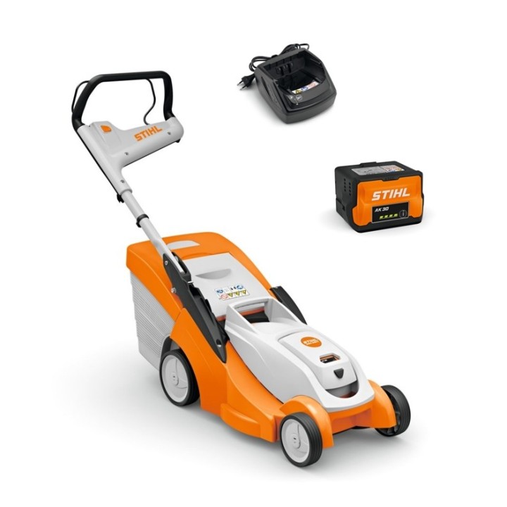 STIHL RMA239C 36V Cortacésped a batería 37 cm Capacidad del colector de césped 40L Autopropulsado | Newgardenmac.com