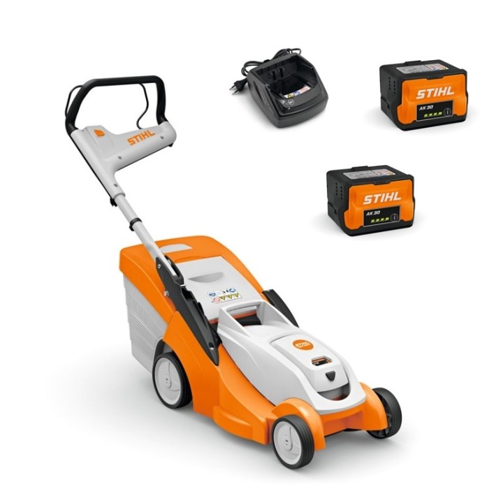 STIHL RMA239C 36V Cortacésped a batería 37 cm Capacidad del colector de césped 40L Autopropulsado | Newgardenmac.com