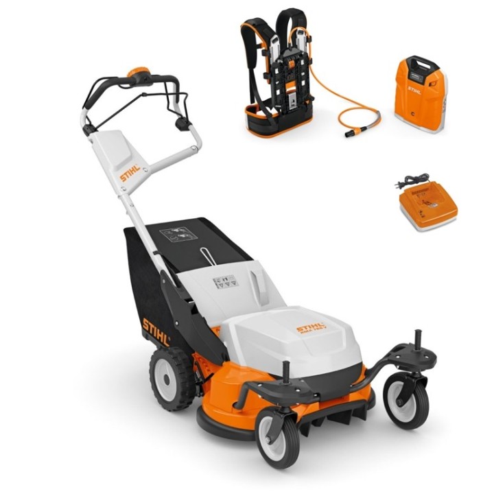 STIHL RMA765V 36V Cortacésped a batería 63 cm Recogedor de césped 80 Lt Autopropulsado | Newgardenmac.com