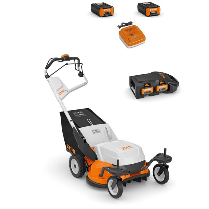 STIHL RMA765V 36V Cortacésped a batería 63 cm Recogedor de césped 80 Lt Autopropulsado | Newgardenmac.com