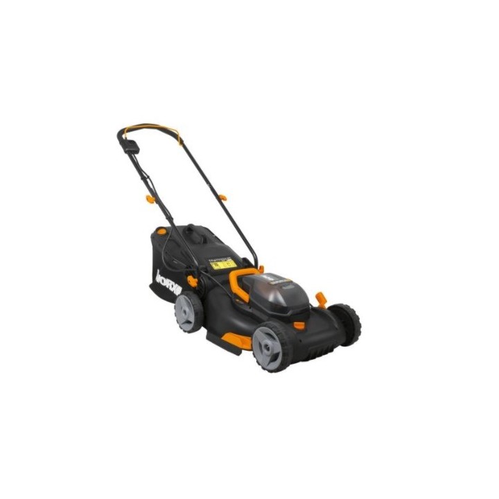 WORX WG743E tondeuse à gazon sans fil avec 2 x 20V+20V batteries et double chargeur | Newgardenmac.com