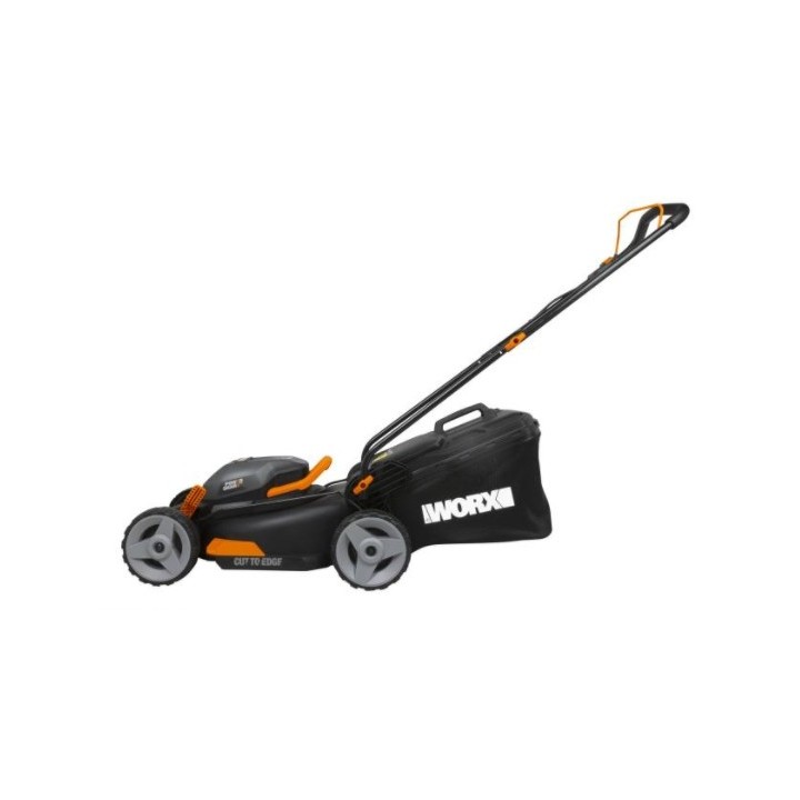 WORX WG743E cortacésped sin cable con 2 baterías de 20V+20V y cargador doble | Newgardenmac.com