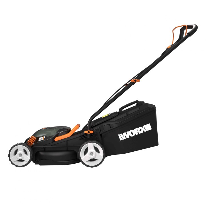 Rasaerba a batteria Worx WG779 con 2 batterie 20V+20V e caricabatterie doppio | Newgardenmac.com