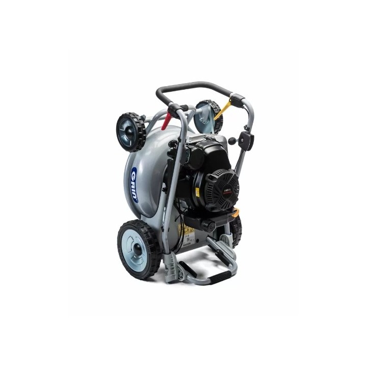 GRIN PM46A KW petrol lawnmower with Kawasaki 179cc engine cutting 46 cm self-propelled | Newgardenmac.com