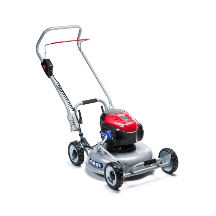 Cortacésped GRIN BM46-82V CRAMER con batería de 5 Ah y cargador de 4 Ah, ancho de corte de 46 cm. | Newgardenmac.com