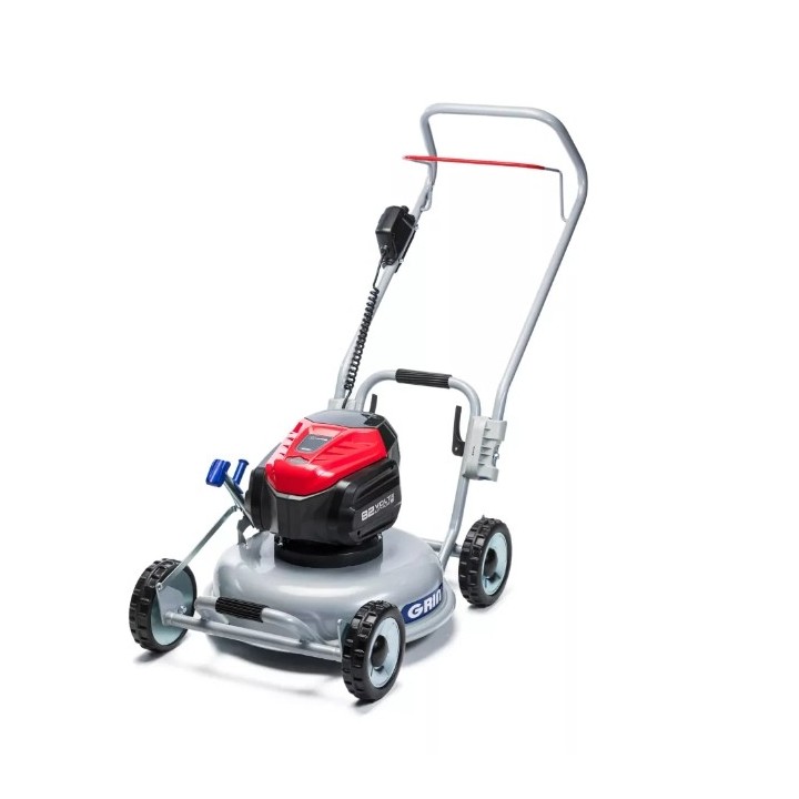 Cortacésped GRIN BM46-82V CRAMER con batería de 5 Ah y cargador de 4 Ah, ancho de corte de 46 cm. | Newgardenmac.com