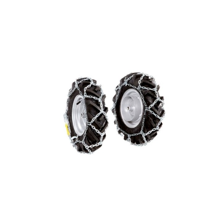 Par de cadenas de nieve para ruedas 4.00-8 del motocultor NIBBI BRIK 1 - BRIK 1S | Newgardenmac.com