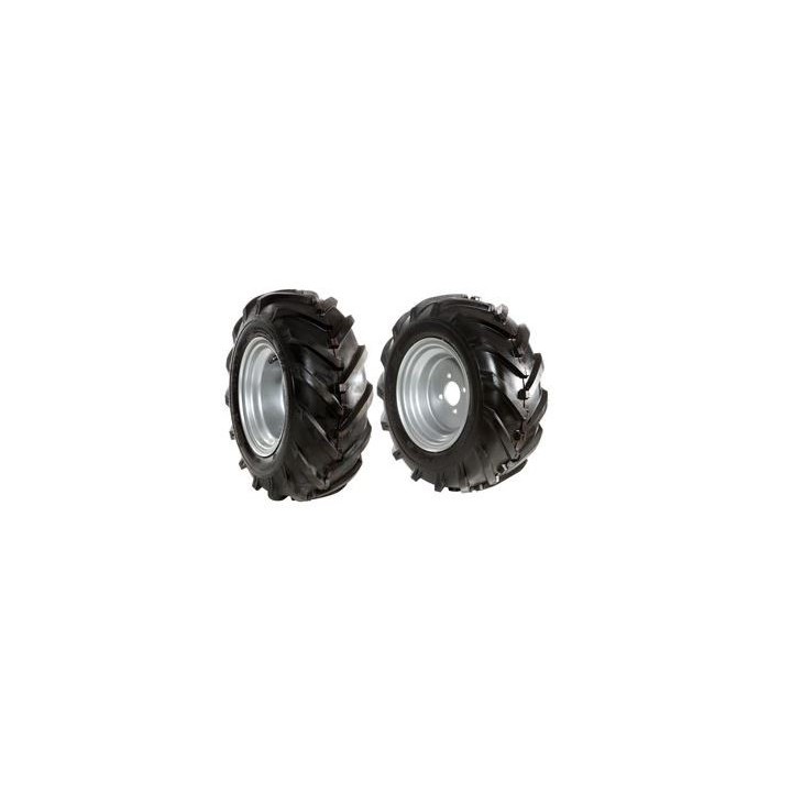 Par de ruedas de 16/6.50-8" con disco fijo para motocultor NIBBI BRIK 3 | Newgardenmac.com