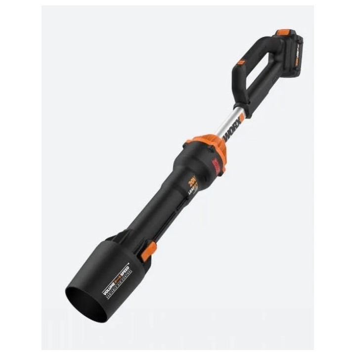 WORX WG543E soplador sin cable con batería de 20 V 4,0 Ah y cargador rápido | Newgardenmac.com