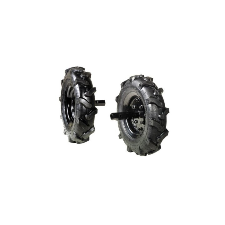 Paar 3.50-8" bereifte Räder für NIBBI Motormäher 118 | Newgardenmac.com