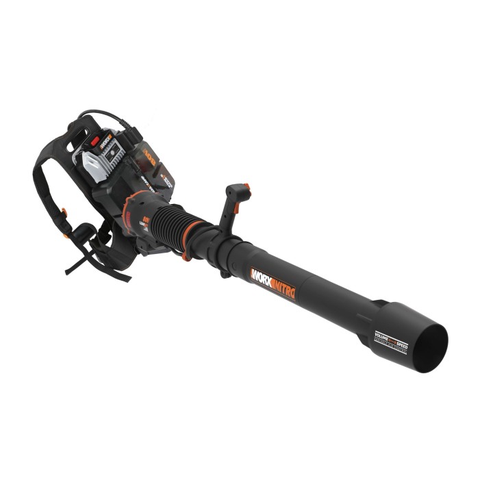 Souffleur à dos à batterie WORX WG572E avec 4 batteries 4,0 Ah et chargeur | Newgardenmac.com