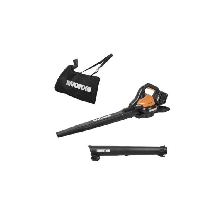 WORX WG583E kabelloses Sauggebläse mit 2 Batterien und Ladegerät | Newgardenmac.com