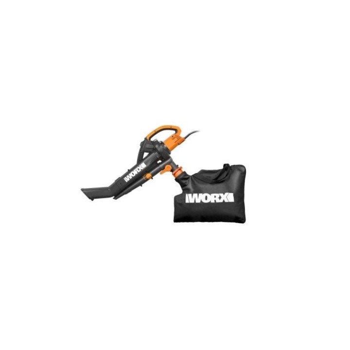 WORX WG505E 3000W electric shredder vacuum blower 45L collection bag | Newgardenmac.com