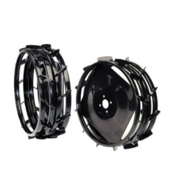 Paire de roues en métal diamètre 410mm NIBBI mulcher anneau d'élargissement | Newgardenmac.com