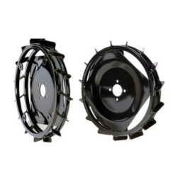 Pair of metal wheels diameter 410x60 mm for NIBBI motor hoe 106 - 115 | Newgardenmac.com