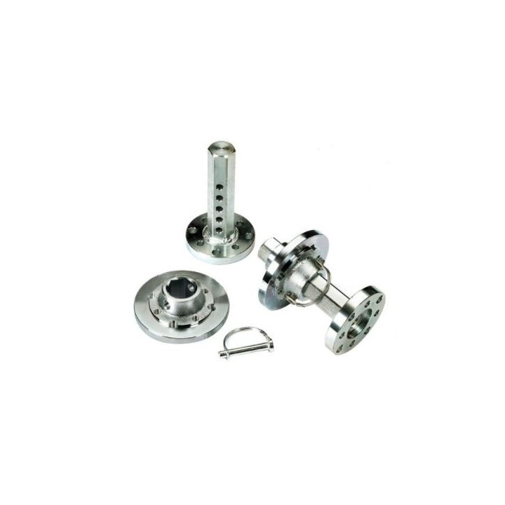Par de semiejes ajustables de 5 agujeros para motocultor NIBBI BRIK 5S - KAM4 | Newgardenmac.com