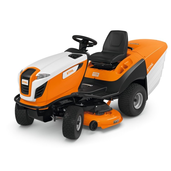 STIHL RT5112Z 635cc petrol lawn tractor cut 110cm basket 350Lt self-propelled | Newgardenmac.com