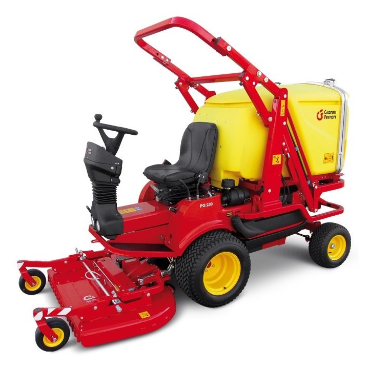 Tractor de césped profesional GIANNI FERRARI PG280D motor Kubota 1123cc corte 126cm | Newgardenmac.com