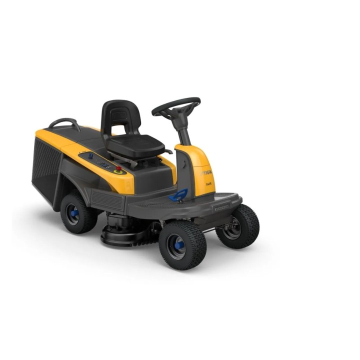 STIGA SWIFT 372e lawn tractor with 4 batteries and battery charger 72cm cutting collection | Newgardenmac.com