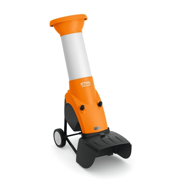 Déchiqueteuse électrique STIHL GHE250S 230 V, branches jusqu'à 35 mm, lames sandwich | Newgardenmac.com