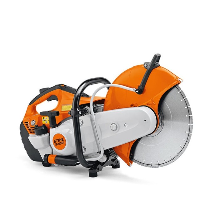 Sierra ingletadora STIHL TS500i 72,2 cc disco de corte 350 mm profundidad 125 mm | Newgardenmac.com