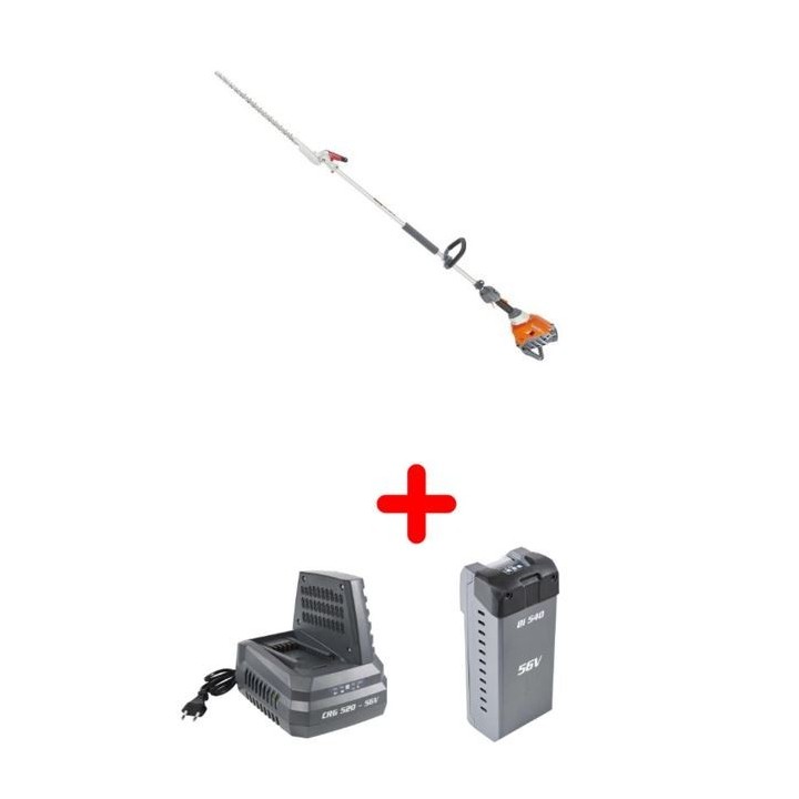 OLEOMAC BCi530HL 56V cortasetos inalámbrico longitud de la máquina 2,40m hoja 550mm | Newgardenmac.com