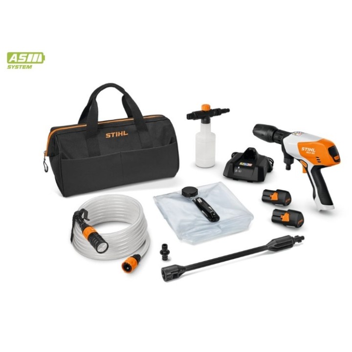 Hidrolimpiadora a batería STIHL RCA20 22 bar caudal de agua 140L/min | Newgardenmac.com