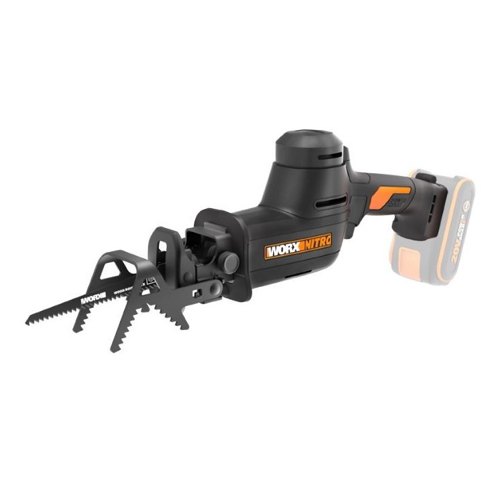 WORX WG893E.9 Sierra de calar 20V sin cargador de batería hoja 150mm | Newgardenmac.com