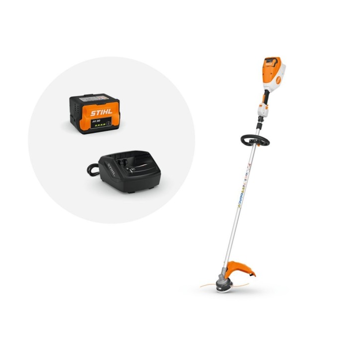 Débroussailleuse à batterie STIHL FSA80R 36V batterie AK 30 S poignée unique | Newgardenmac.com