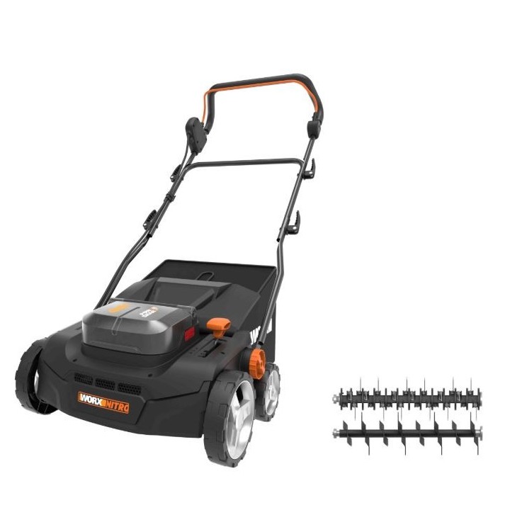 WORX WG855E.9 20V + 20V cortacésped de empuje motor sin escobillas recogida 40L | Newgardenmac.com