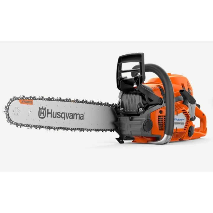 Motosega a scoppio HUSQVARNA 555 59,8cc potenza 3,1 kW barra 45 cm passo .325 '' | Newgardenmac.com
