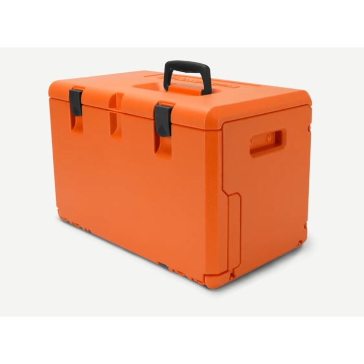 Box trasporto in plastica robusta arancione per motosega HUSQVARNA | Newgardenmac.com