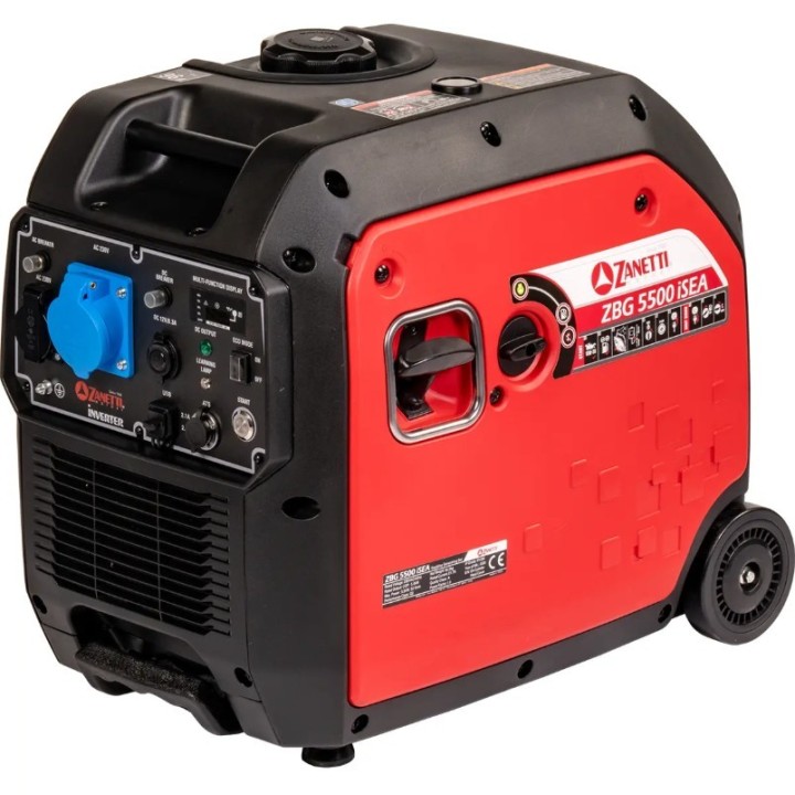 Générateur inverter à essence ZANETTI ZBG5500iSEA 302cc monophasé 230V | Newgardenmac.com
