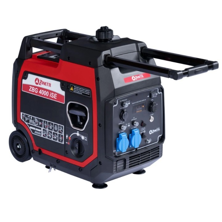 Generatore inverter a benzina ZANETTI ZBG4000iSE 224cc monofase 230V 3,8kW | Newgardenmac.com