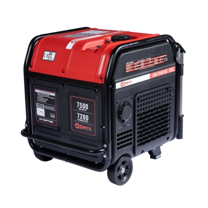 Benzin-Inverter-Generator ZANETTI ZBG7500iSEA 459cc einphasig 230V 7.5kW | Newgardenmac.com