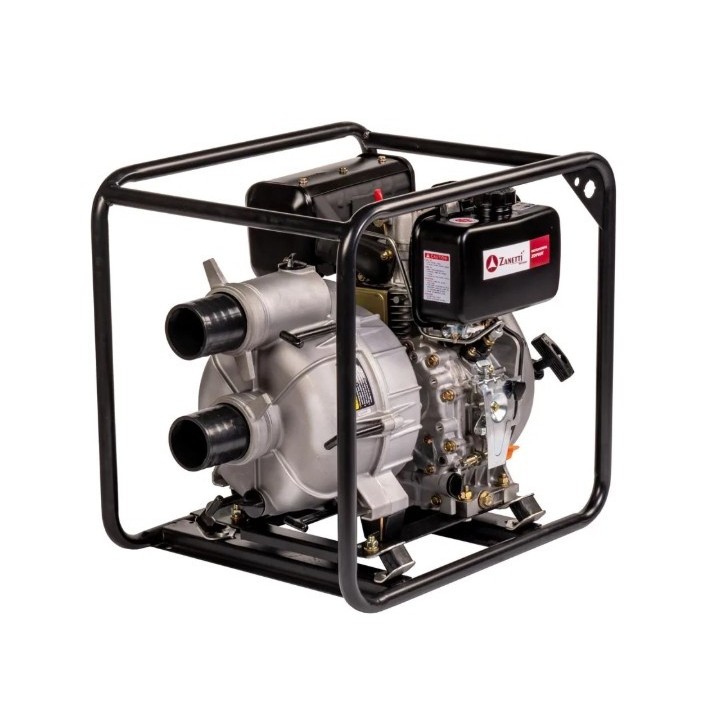 ZANETTI ZDP80TV pompe à moteur diesel auto-amorçante à faible hauteur d'élévation pour eau trouble | Newgardenmac.com