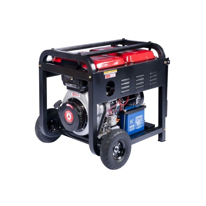 Generador diésel abierto monofásico trifásico ZANETTI ZDG6503CEV de 418 cc, 230 V y 400 V | Newgardenmac.com