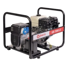 ZANETTI GB7000LE 420cc single-phase 230V 7kW 3000rpm construction site petrol generator | Newgardenmac.com