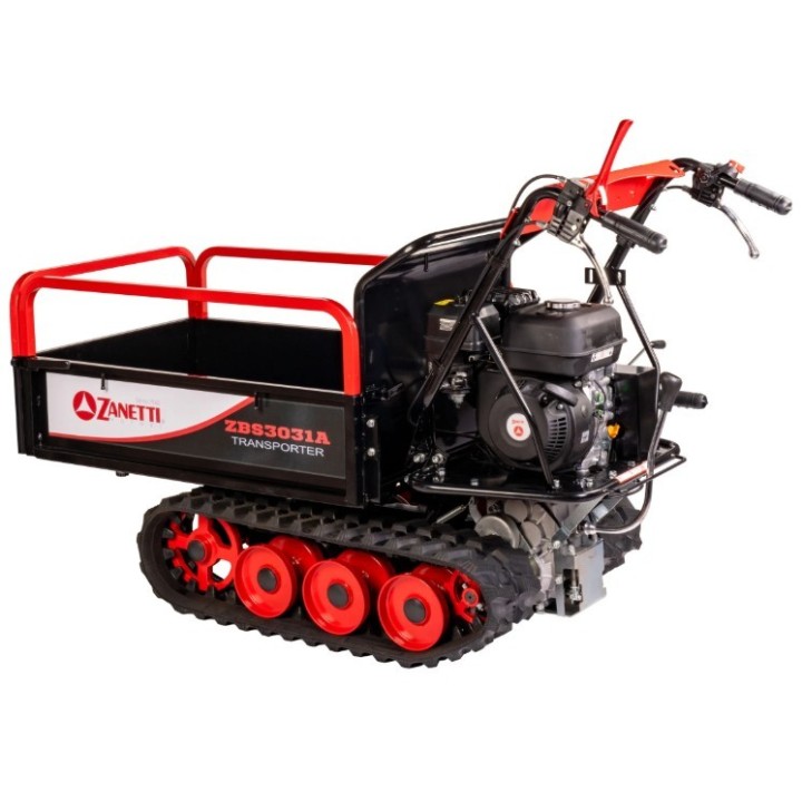 Motocarriola a benzina ZANETTI ZBS3031A 196cc cingolata 3 rulli portata 300kg | Newgardenmac.com