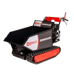 Carretilla de gasolina ZANETTI ZBS5031HB de 270 cc con orugas y 4 rodillos, capacidad 500 kg | Newgardenmac.com