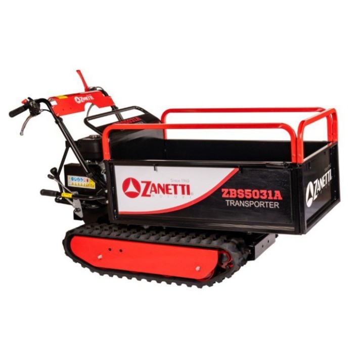 Motocarriola a benzina ZANETTI ZBS5031A 196cc cingolata 4 rulli portata 500kg | Newgardenmac.com