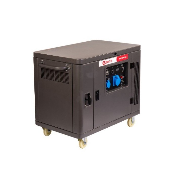 Generador de gasolina silencioso ZANETTI ZBG5500SEA de 420 cc, monofásico, 230 V, 5,5 kW | Newgardenmac.com